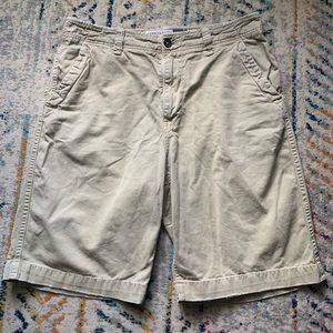Men’s Khaki Longer-length American Eagle Shorts